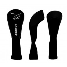  AGXGOLF Golf Club Head covers: Long Neck Set of 3 Black for Driver+3+5 Woods 